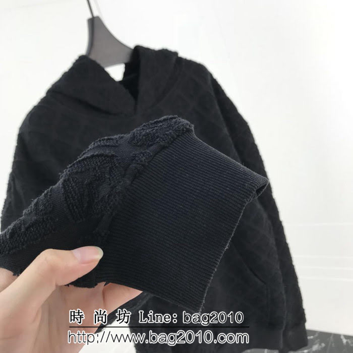 FENDI芬迪 18ss秋冬新款 全身FF字母 加厚絲絨衛衣 保暖舒適 情侶款 ydi1960